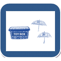 Toy Storage Boxes and Children's Umbrella's